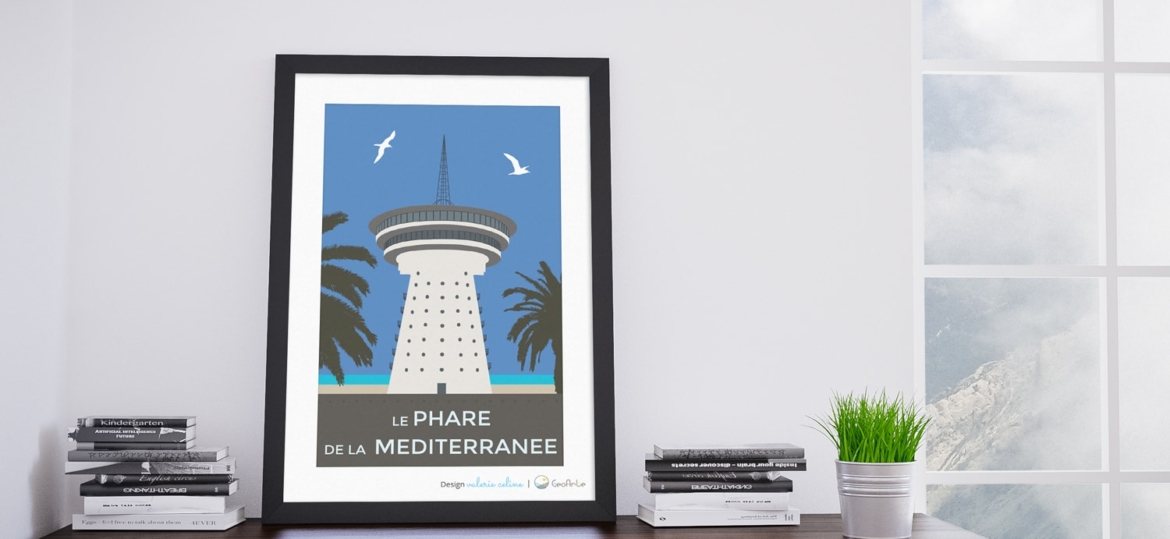 GeoArte Sites Phare Méditerranée Poster