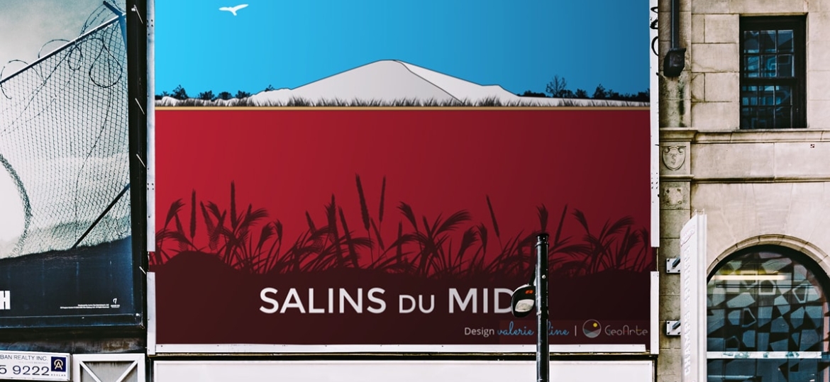 Geoarte Sites Salins du midi Wallposter